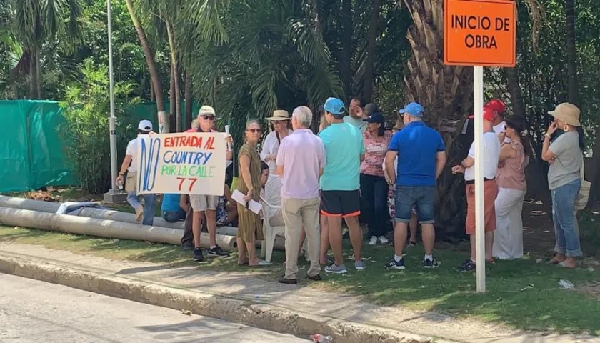 Protesta de los vecinos del Country Club.