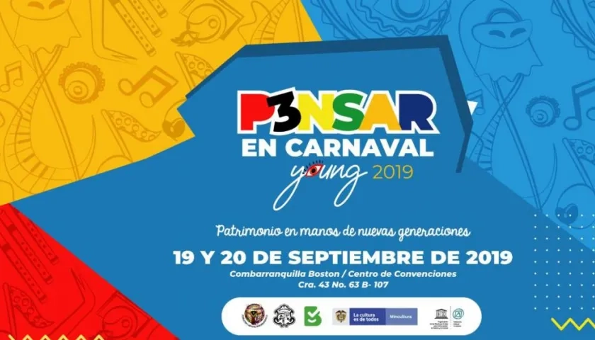 El jueves 19 y viernes 20 de septiembre, se llevará a cabo el primer encuentro ‘Pensar en Carnaval Young 2019’.