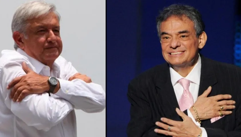 Andrés Manuel López Obrador y José José.