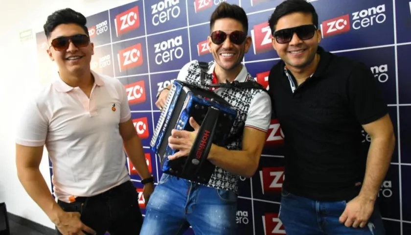 Julio Rojas, Juancho De La Espriella y Carlos Mario Parra, integrantes de Los de Juancho.