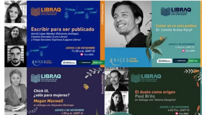 Una de la programación para la Feria del Libro de Barranquilla. 