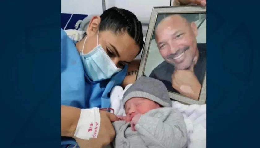 Hijo recién nacido de Ricardo Ciciliano. 
