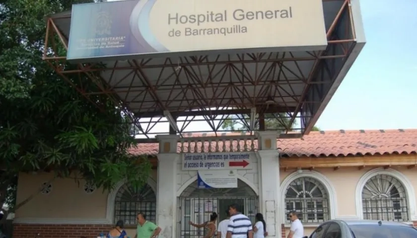 El hombre herido fue remitido al Hospital General de Barranquilla.