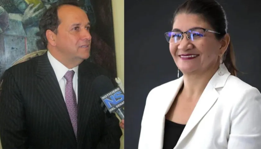 Jaime Durán y Sandra Ramírez, vicepresidentes del Senado.