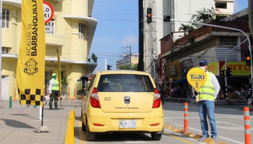 Zona Amarilla en el Paseo Bolívar.