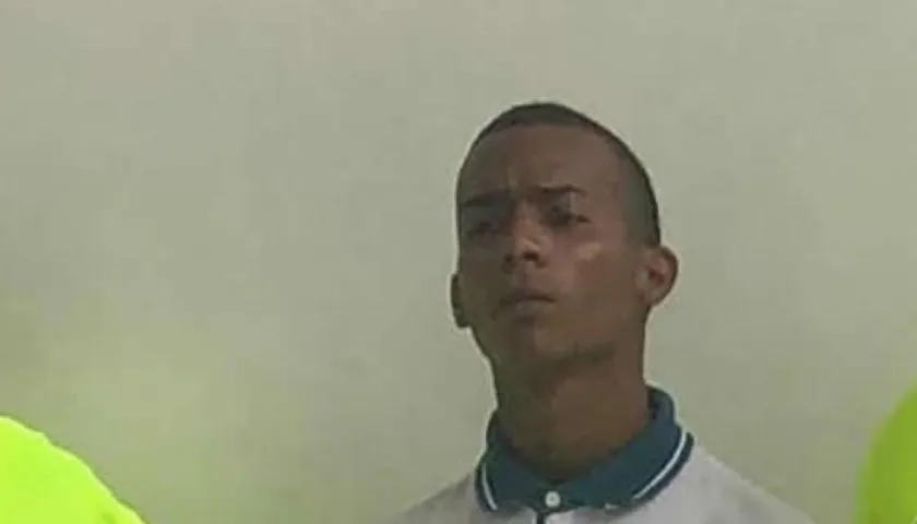 Edwin Jesús Orjuela Barros cuando fue capturado en el 2019. 