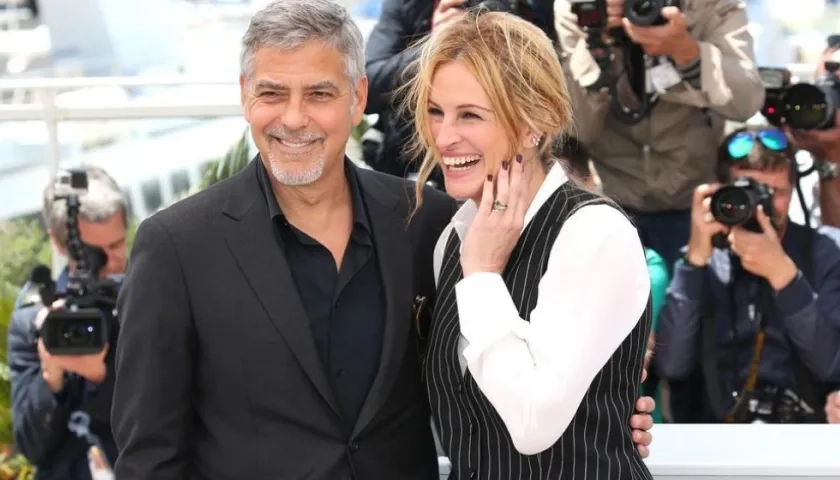 George Clooney y Julia Roberts, actores.