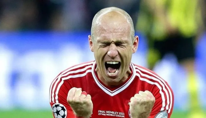 Arjen Robben, jugador holandés. 