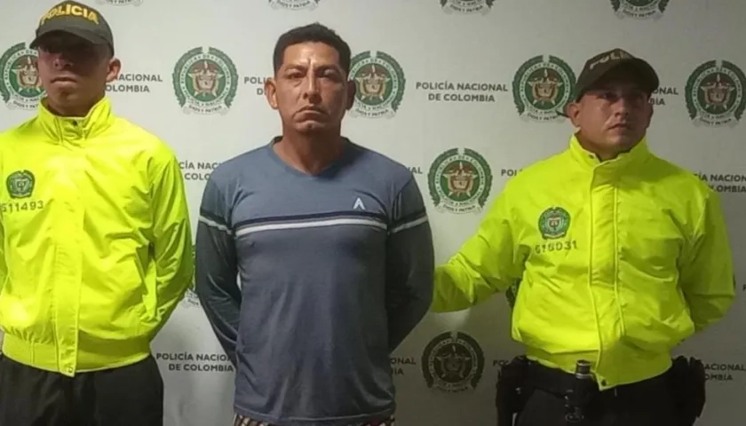 Orlando José Cuenta Guariguata, capturado.