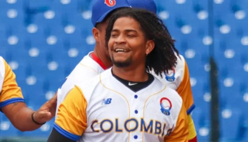 Carlos Arroyo, pelotero de Colombia. 