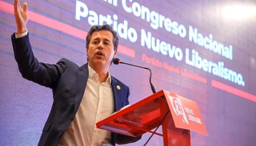 Juan Manuel Galán durante el III Congreso de su partido.