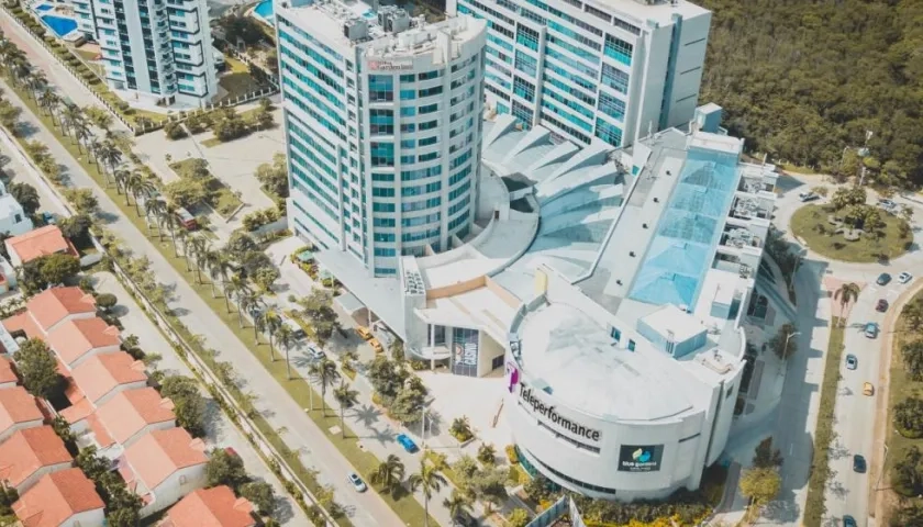 Imagen de sede de Teleperfomance en Barranquilla.
