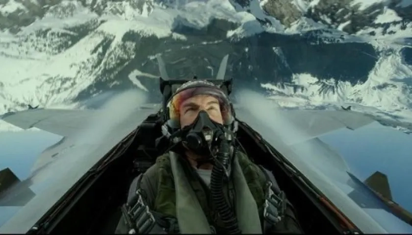 Tom Cruise en una escena de “Top Gun: Maverick” .