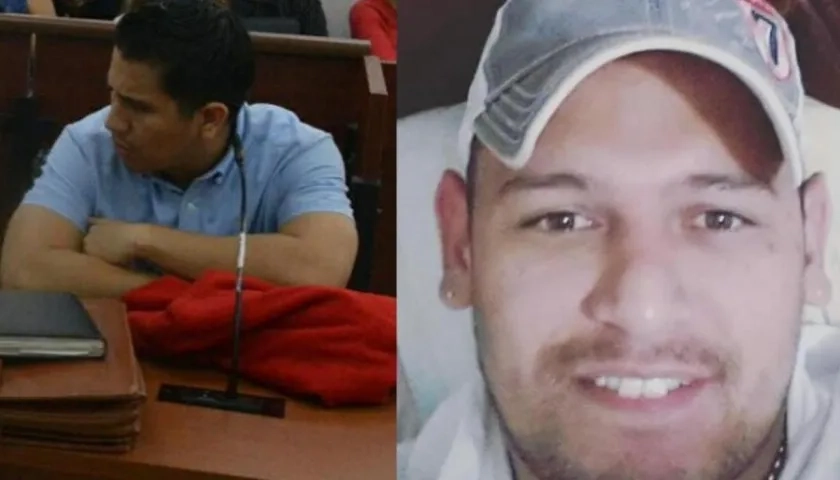 Carlos Camargo, izquierda; y Jonathan Gutiérrez Castro, víctima.