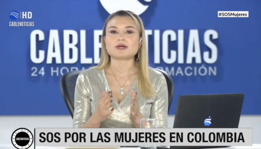 Ana María Vélez, presentadora de Cablenoticias.