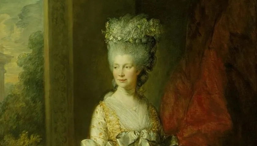 Retrato de Carlota Augusta de Gales, hija del rey Jorge IV de Inglaterra