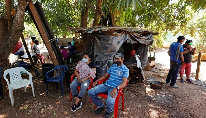 Desplazados por la violencia en la frontera colombo-venezolana.