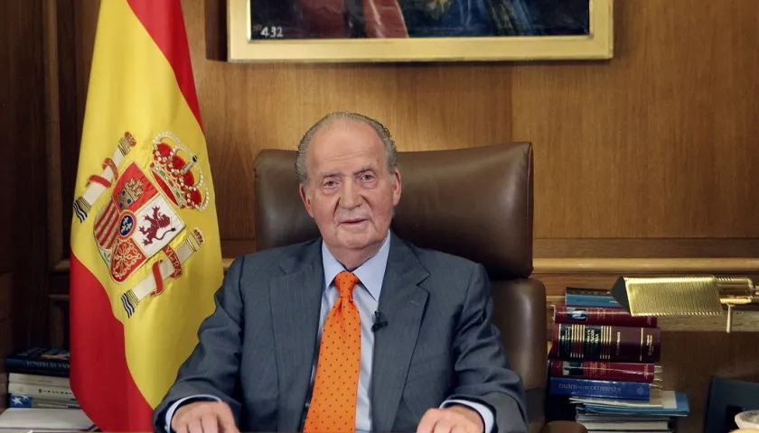 El rey emérito de España Juan Carlos I 