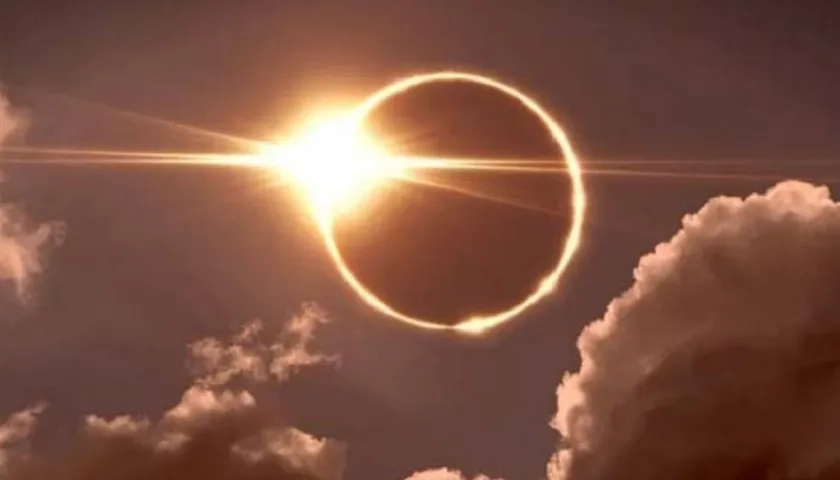 Eclipse anular de Sol. 