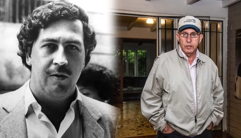 Pablo Emilio Escobar Gaviria y su hermano Roberto, cabecillas del Cartel de Medellín.