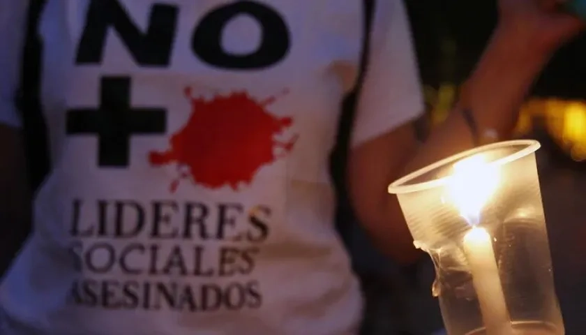Cauca y Putumayo registraron las cifras más altas de homicidios de líderes sociales en noviembre pasado