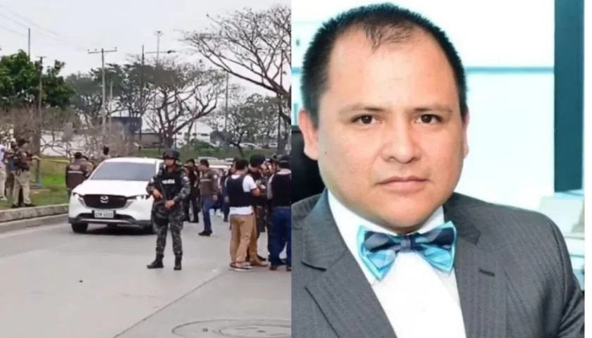 El fiscal ecuatoriano César Suárez, acribillado a tiros este miércoles 