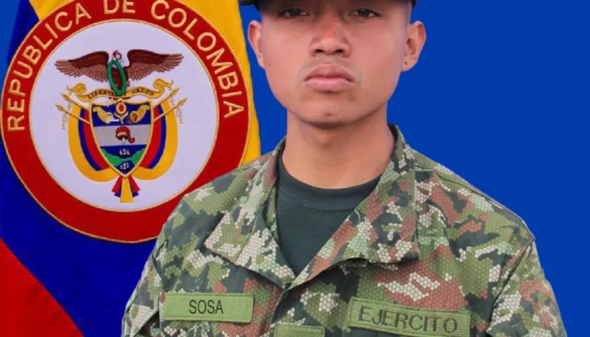 El soldado Jhon Alexander Sosa Galindo.