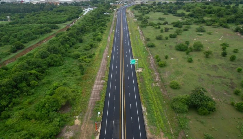 La autopista Barranquilla-Cartagena