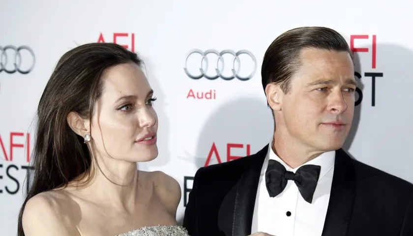 La actriz y directora Angelina Jolie y su exesposo Brad Pitt.