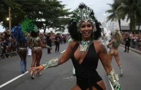 Bailarina del Carnaval de Río de Janeiro.