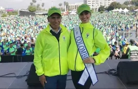 Nairo Quintana y Reina Nacional de la Belleza