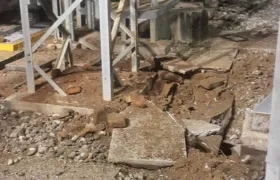 Subestación eléctrica en Aguachica, afectada por la explosión del petardo.