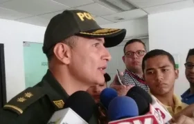 El general Mariano Botero, comandante de la Policía Metropolitana de Barranquilla.