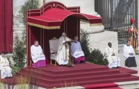 El Papa Francisco en una misa en El Vaticano.