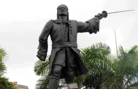 Estatua de Blas de Lezo en Cartagena.