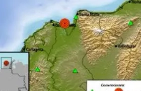 Gráfica del Temblor de Tierra en la Costa.