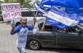Miles marchan por las calles de Managua para exigir la salida de Daniel Ortega del poder.