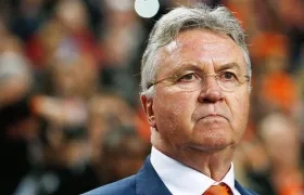 El entrenador holandés Guus Hiddink. 