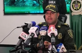 El coronel Yesid Peña, comandante operativo de la Policía Metropolitana de Barranquilla.