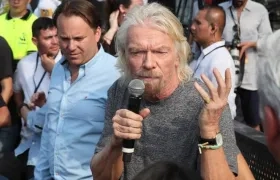 El magnate y organizador del evento Richard Branson.