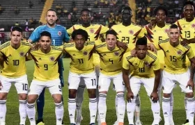 Jugadores de la Selección Colombia de Mayores.