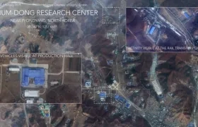 Las imágenes de Sanumdong, donde se cree que fue fabricado el misil intercontinental (ICBM) más sofisticado del régimen, fueron tomadas el pasado 22 de febrero.