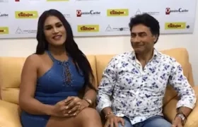 La modelo y exMiss Mundo Colombia María Gabriela Isler y el actor Mauro Urquijo.
