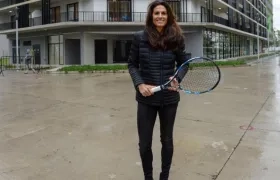 Gabriela Sabatini, ex tenista argentina. 