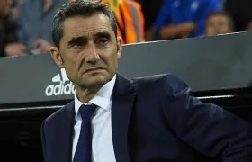 El técnico del Barcelona, Ernesto Valverde.
