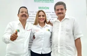 Rafael Sánchez Anillo, Diana MAcías Reslen y José Matías Ortiz.
