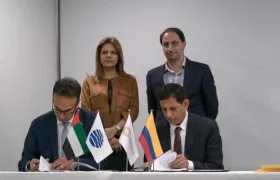 Momento en el que oficializaron la participación de Colombia.