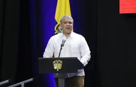 Presidente Iván Duque en la inauguración en Barranquilla de las sesiones de la Corte Interamericana de Derechos Humanos.