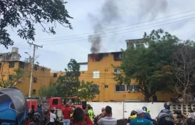 Incendio en la Ciudadela 20 de Julio.