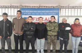 Integrantes de narcomenudeo desmantelada en Bogotá.